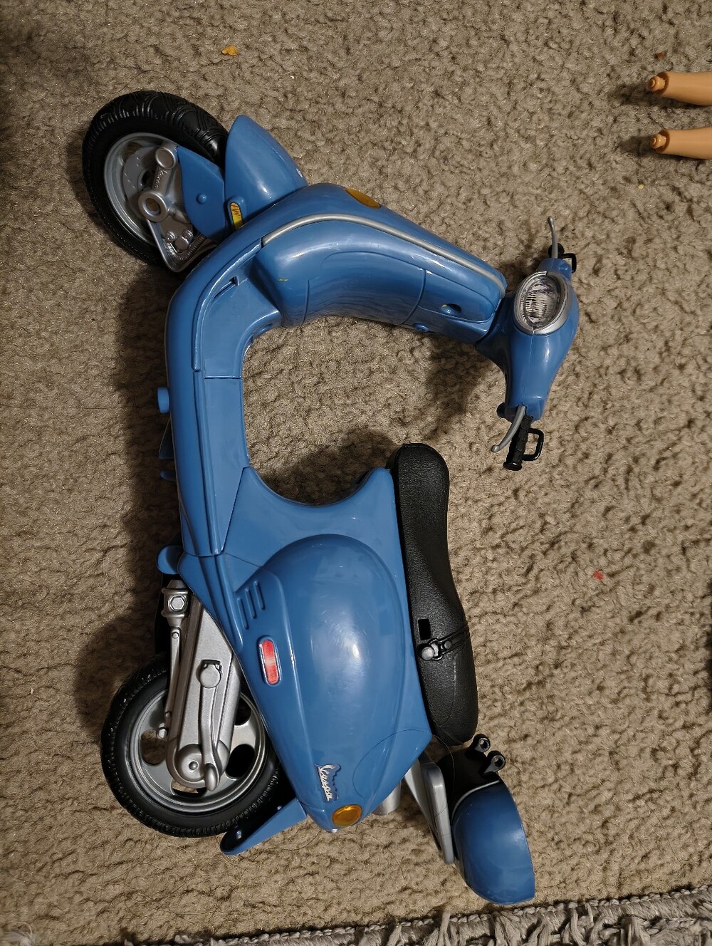 Vintage 2002 Mattel Barbie Vespa Motor Scooter Dark Blue